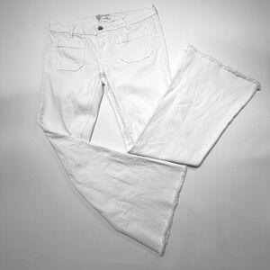 The Seafarer Penelope Short Flare Jeans Women's 29 Raw Hem Made in Italy